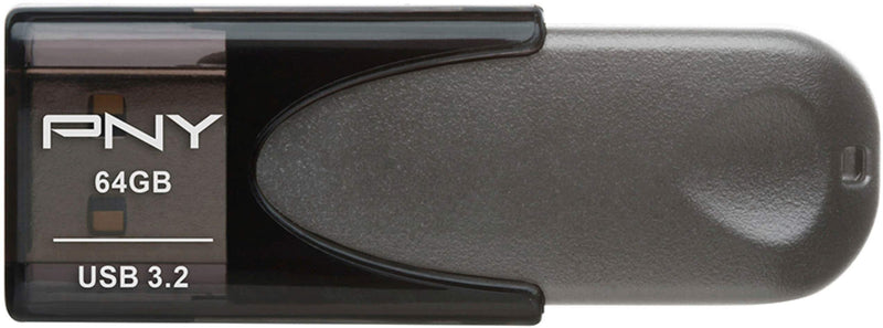 PNY - Elite Turbo Attache 4 64GB USB 3.2 Flash Drive - Gray