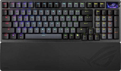 ASUS - ROG Azoth 96 Wireless Magnetic Hall Effect RGB Gaming Keyboard with Hot-Swappable ROG HFX V2 Switches - Black