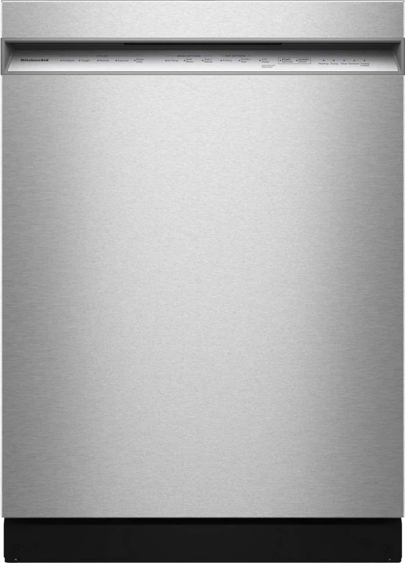 KitchenAid - 24" Front Control Built-In Tub Dishwasher with Third Level Jet Rack and 41 dBA - Stainless Steel