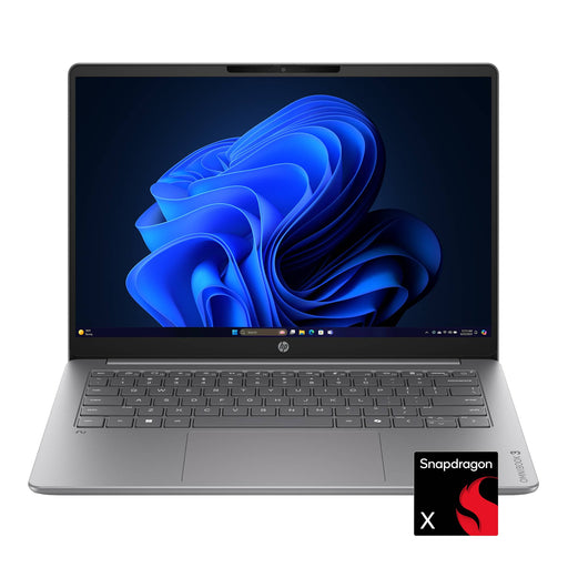 HP - OmniBook 3 - 14" 2K OLED Laptop - Snapdragon X (8-Core CPU) - 8GB Memory - 256GB SSD - 41+ Hrs Battery Life¹ - Nouvelle Silver