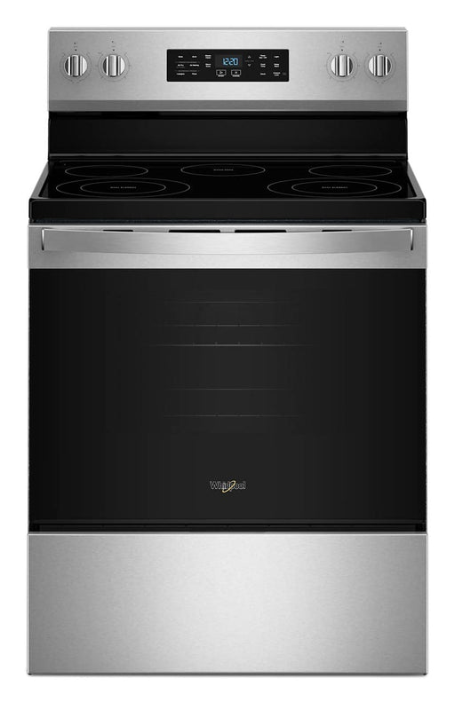 Whirlpool - 5.3 Cu. Ft. Freestanding Electric Convection Range with Air Cooking Technology and Steam Clean - Stainless Steel