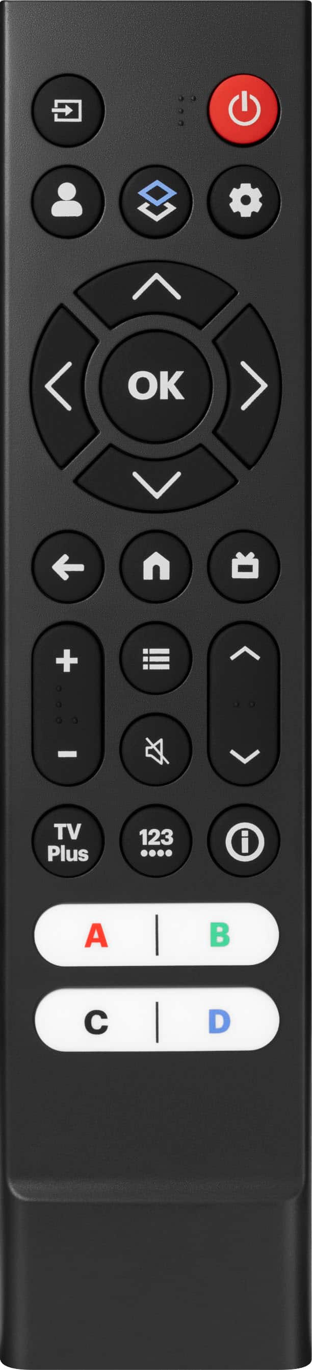 Insignia - Replacement Remote for TCL TVs - Black