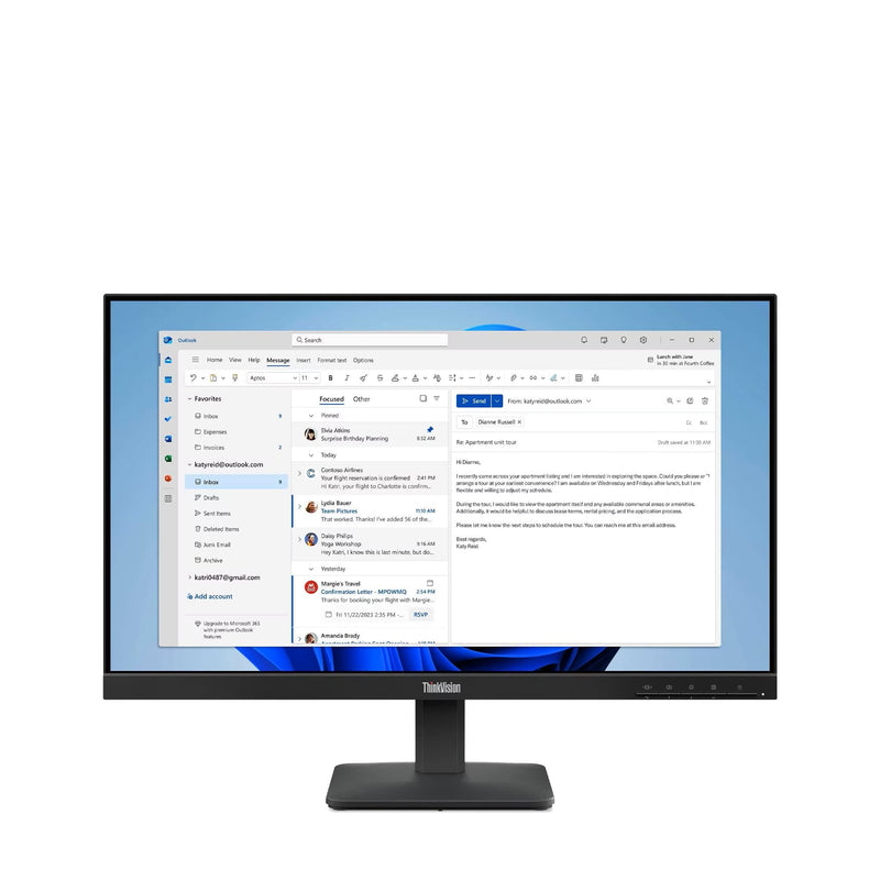 Lenovo ThinkVision S24-4e - LED monitor - Full HD (1080p) - 24"