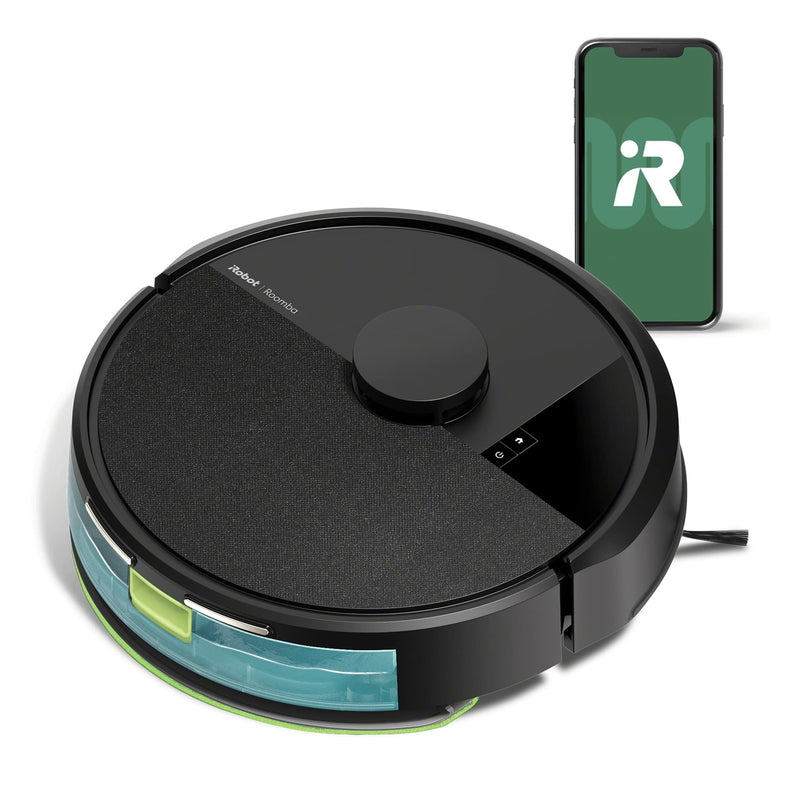 iRobot - Roomba 105 Combo Vacuum  Mop - Easy-to-Use Intense Power-Lifting Suction LiDAR Avoids Mopping Carpets Self-Charging - Black