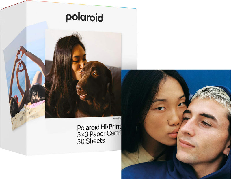 Polaroid - Hi-Print 3x3 Paper Cartridge - 30 Sheets - White