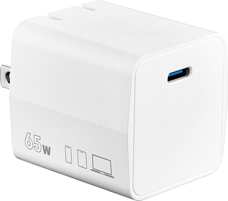 Insignia - 65W USB-C Wall Charger for MacBook Pro iPad iPhone Apple Watch Samsung Smartphones  More - White