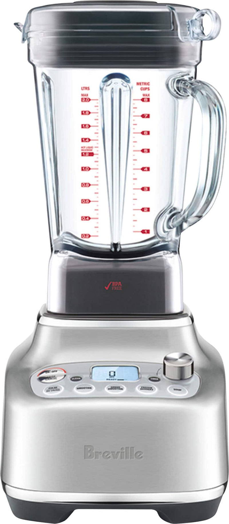 Breville - the Super Q Blender 1600W with 12 speed settings and 68 oz Jug - Brushed Stainless Steel