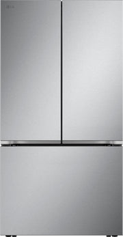 LG - Counter-Depth MAX 26.5 Cu. Ft. French Door Smart Refrigerator with Internal Water Dispenser - Stainless Steel