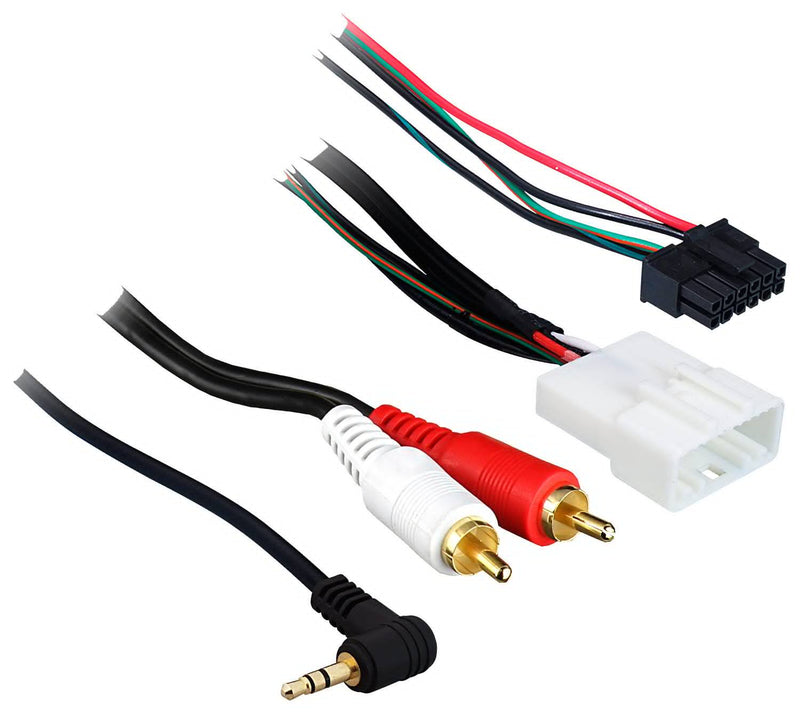 Metra - Steering Wheel Control Add-On Harness with Aux-In for Select 2002-2015 Toyota Lexus Scion - Multi