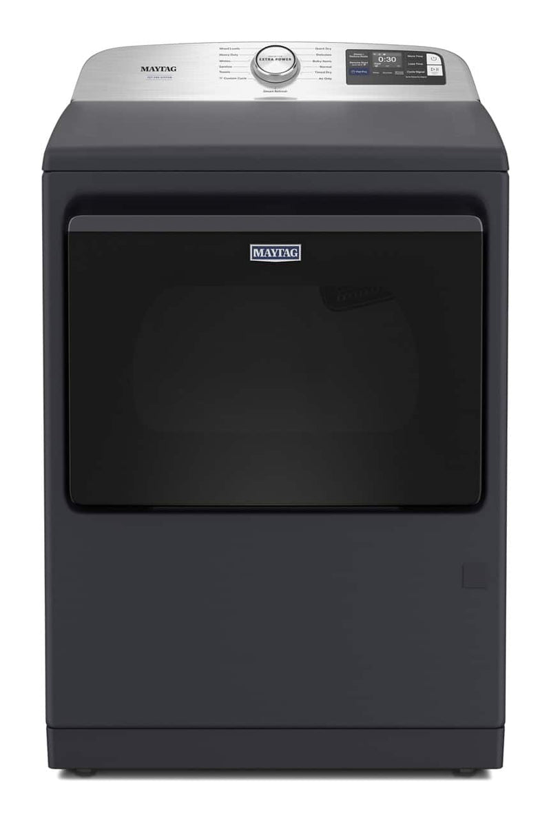 Maytag - 7.4 Cu Ft. Smart Gas Dryer with Steam and Pet Pro Option - Midnight Steel
