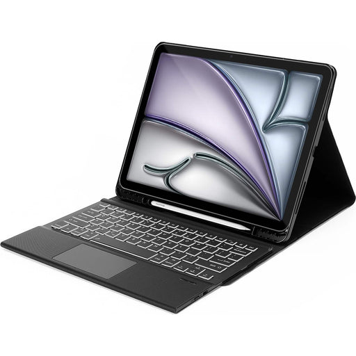 SaharaCase - Navigate Series Keyboard Case with Track Pad for Apple iPad Air 11'' M3/M2 and iPad Air 10.9'' (4th and 5th Gen) - Black