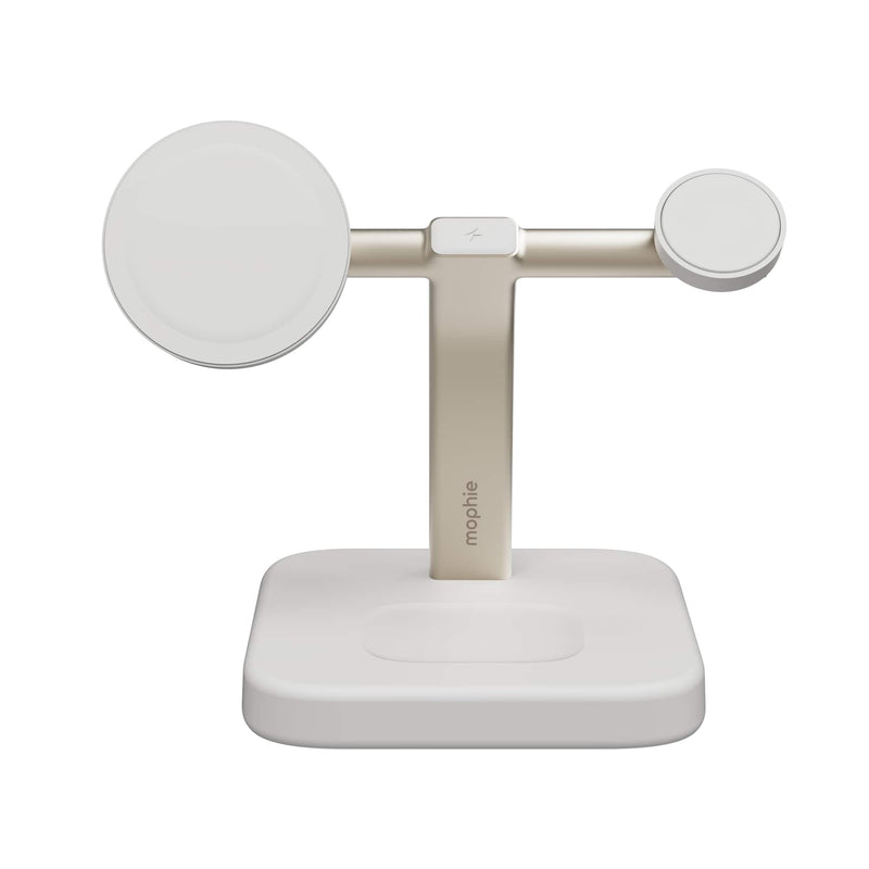 mophie - Qi2 3-in-1 Charging stand - White