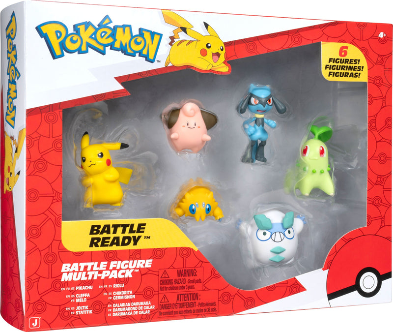Jazwares - Pokmon Battle 2" Figure 6-Pack