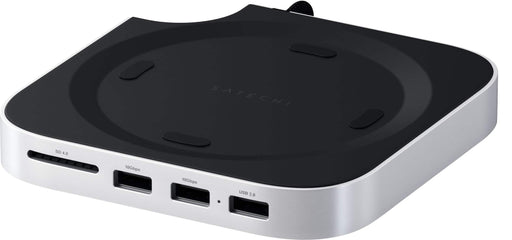 Satechi - Stand  Hub USB-C Docking Station for Mac Mini M4 with SSD Enclosure - Silver