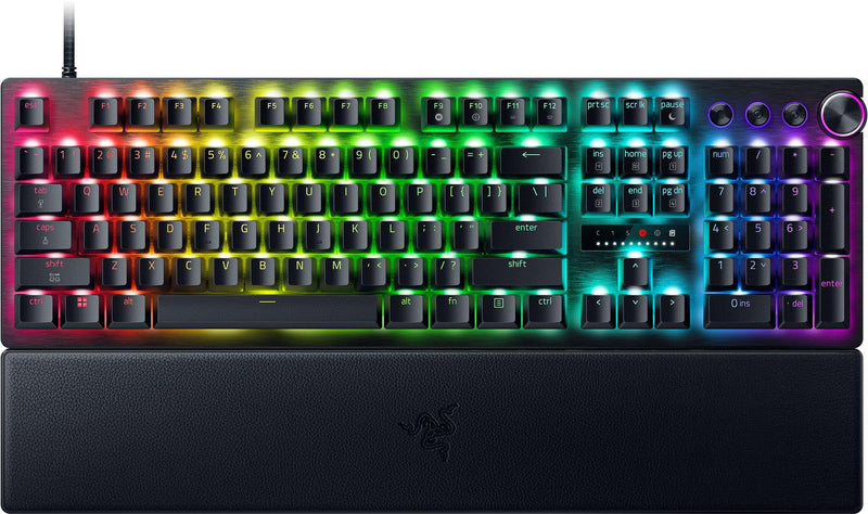 Razer - Huntsman V3 Pro 8KHz Full Size Wired Analog Optical Linear Switch Gaming Keyboard with Snap Tap - Black