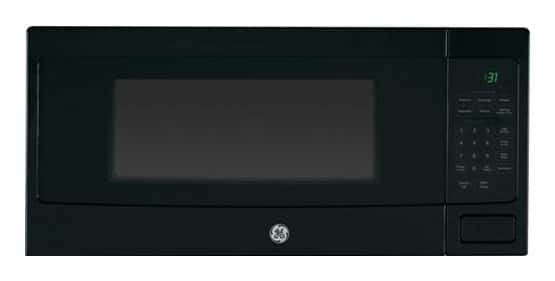 GE Profile - 1.1 Cu. Ft. Mid-Size Microwave - Black on Black