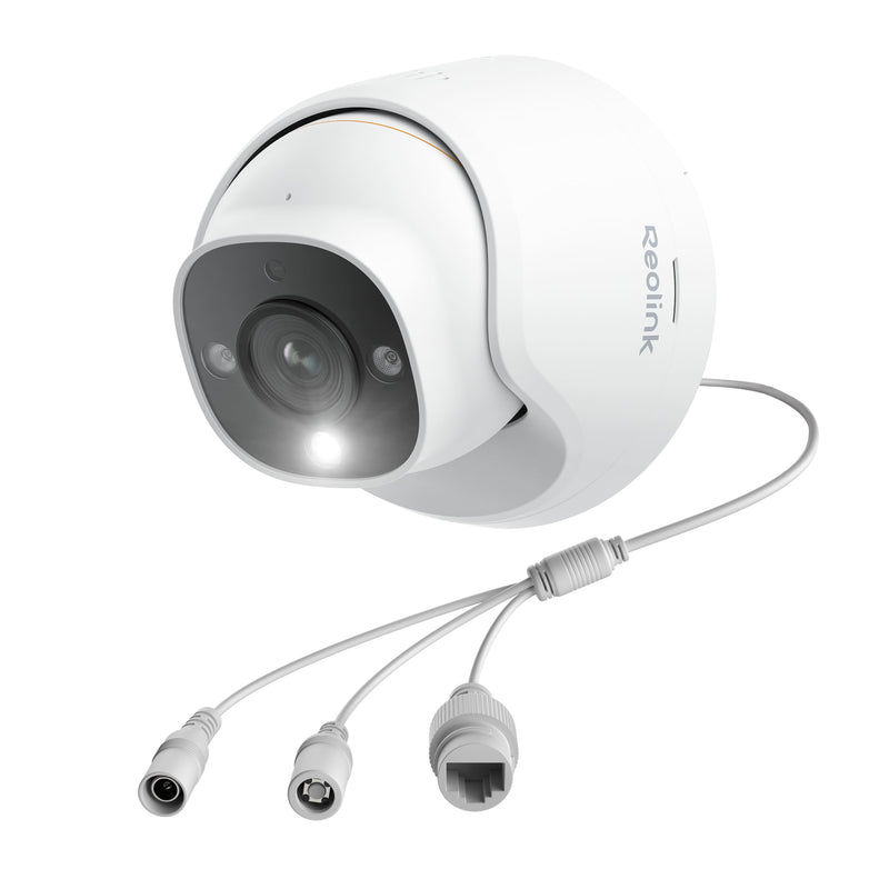 Reolink - Indoor/Outdoor Add On or Stand Alone Wired PoE 4K+ 12MP Security Dome IP Camera Smart AI Search Color Night Vision - White