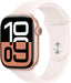 Apple Watch Series 10 (GPS+Cellular) 46mm Aluminum Case with Light Blush Sport Band - M/L - Rose Gold - (2024)