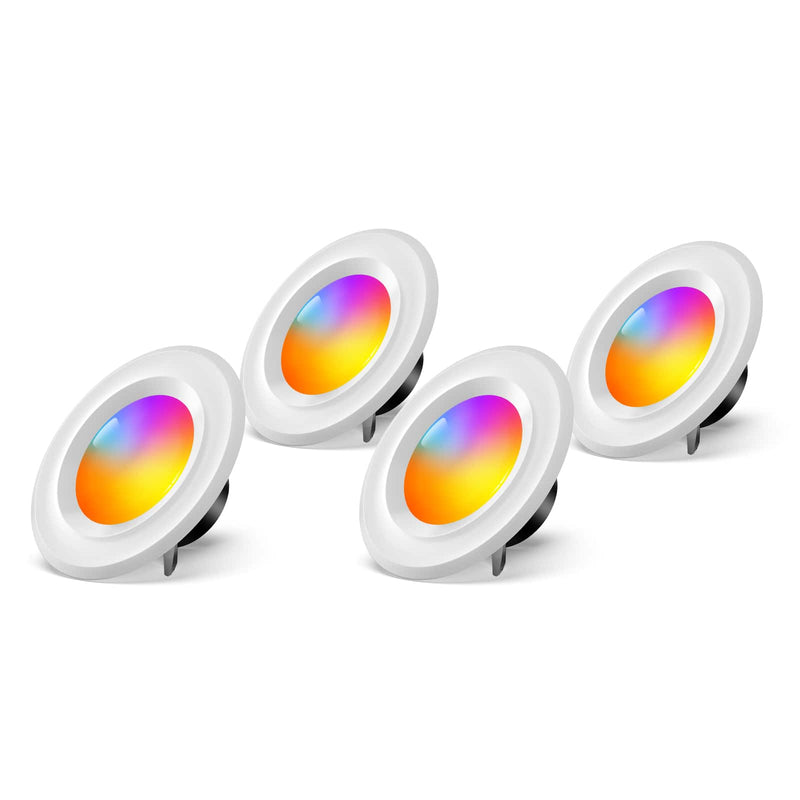 Govee - Smart Recessed Downlight 6inch-4pk - Multi