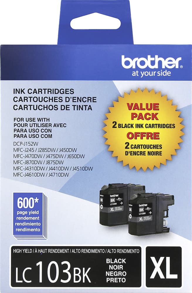 Brother - XL High-Yield 2-Pack Ink Cartridges - Black