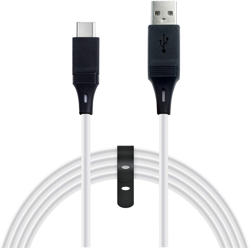 NEXT - 9' Play + Charge USB-C Cable for PlayStation 5 - White/Black