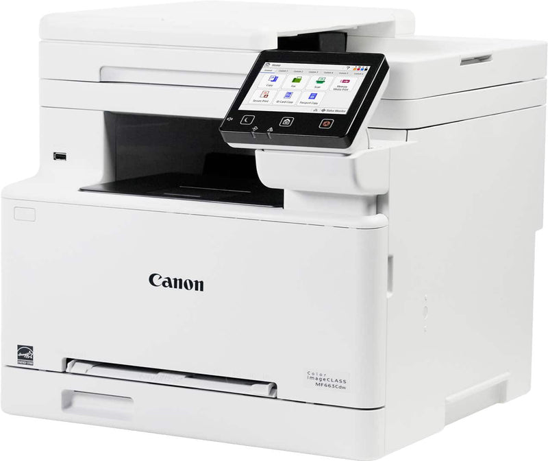 Canon - imageCLASS MF663Cdw Wireless Duplex Color Laser All-In-One Printer with 50-Sheet ADF - White