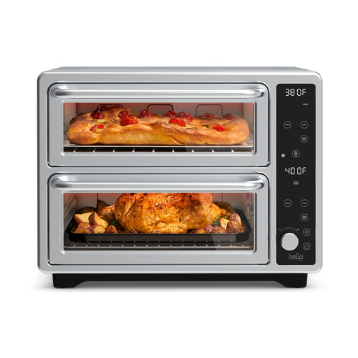 bella PRO - DoubleUp Oven with Probe Thermometer - Stainless Steel