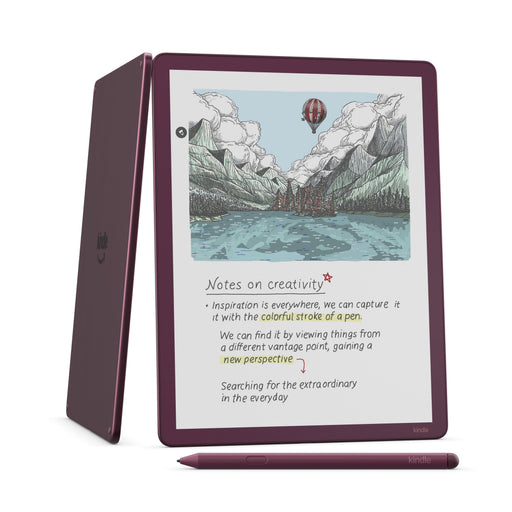 Amazon - Kindle Scribe Colorsoft 64GB (newest model) 11 paper-like color display with front light Thin light powerful - 2025 - Fig