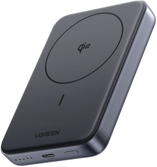 UGREEN - Qi2 Certified 15W Magnetic Power Bank 10000mAh Portable Charger with 30W USB-C Fast Charging for iPhone 12-17 Series - Black