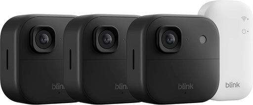 Blink - Outdoor 2K+ Wireless Smart Security Camera 2K video Two-way audio w/ noise cancellation Smart detection - 3CAM - Black