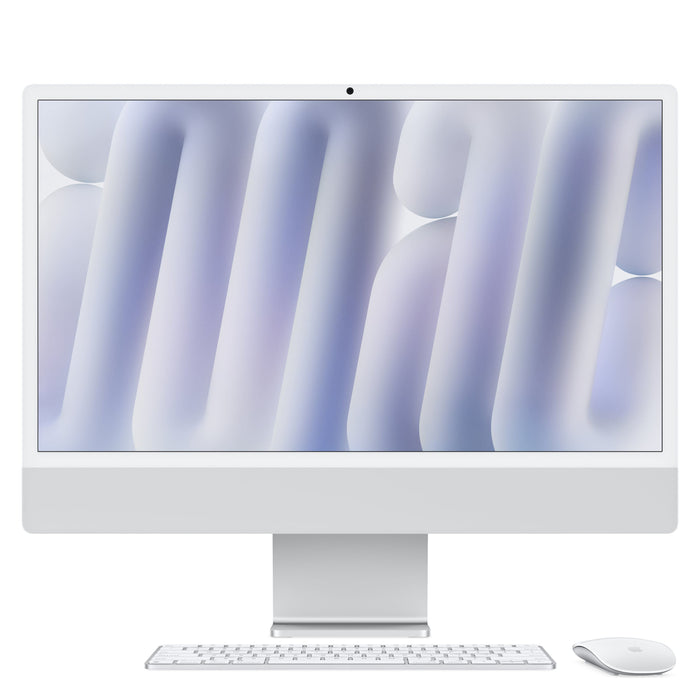 Apple - iMac 24-inch All-in-One - M4 chip - Built for Apple Intelligence - 8 Core CPU - 8 Core GPU - 16GB Memory - 256GB SSD - Silver