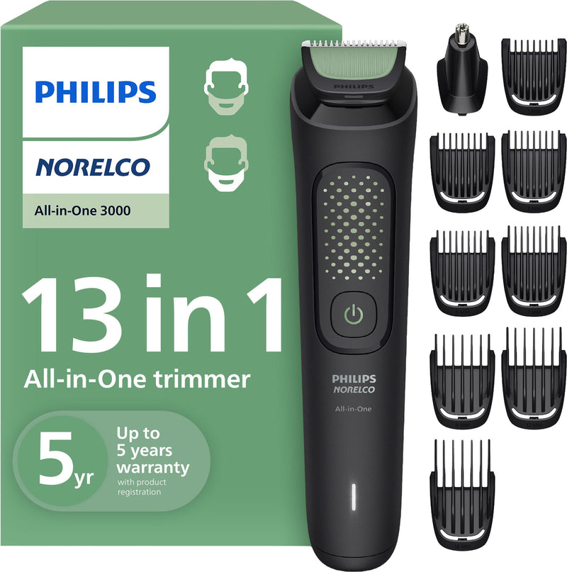 Philips Norelco - All-in-One 3000 Series 13 in 1 Trimmer MG3919/50 - Black