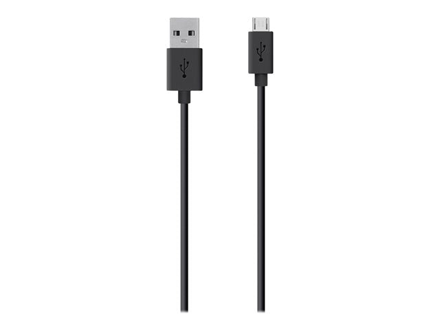 Belkin MIXIT 4ft Micro USB ChargeSync Cable Black - USB cable - Micro-USB Type B to USB - 4 ft