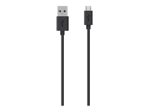 Belkin MIXIT 4ft Micro USB ChargeSync Cable Black - USB cable - Micro-USB Type B to USB - 4 ft