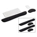 Mind Reader - Ergonomic Keyboard and Mouse Wrist Rest Sets Gaming Accessory Memory Foam 16.75"L x 3"W x 0.75"H 6 pcs - Black