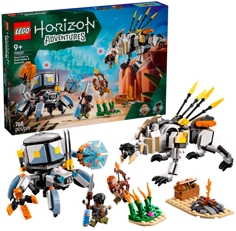 LEGO - Horizon Adventures Aloy  Varl vs. Shell-Walker  Sawtooth Toy 77037