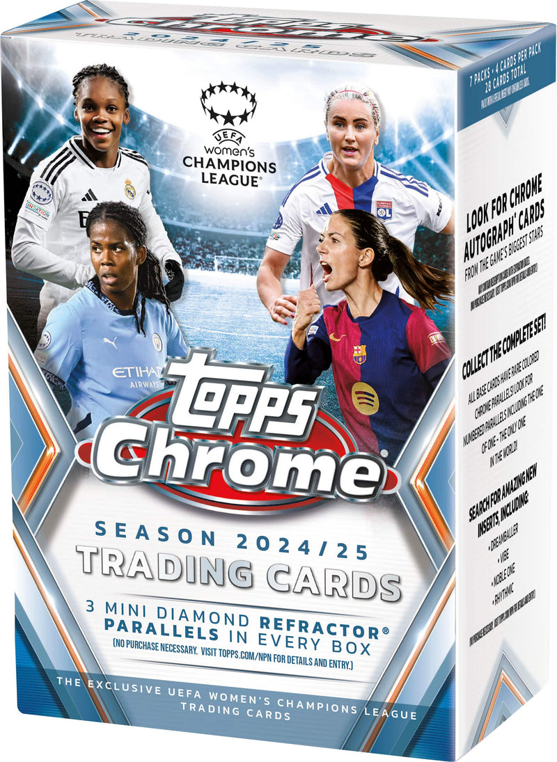 2024-2025 Topps Chrome UEFA Women's Champions League Blaster Box