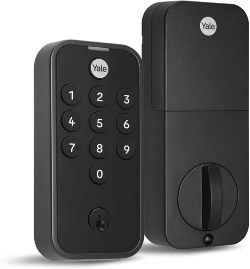 Yale - Code Keypad Deadbolt - Black Suede
