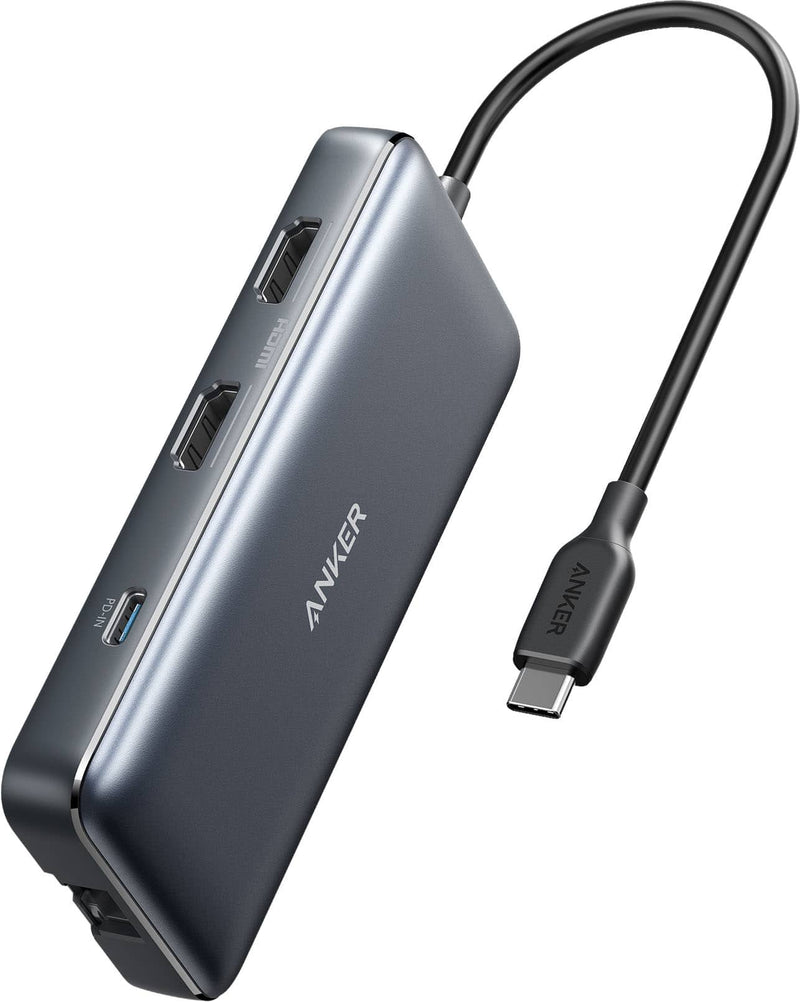 Anker - PowerExpand 8-in-1 USB-C PD Media Hub - Gray
