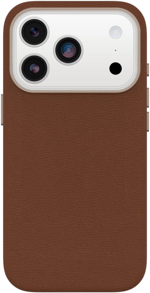 OtterBox - Symmetry Series Cactus Leather Hard Shell for Apple iPhone 17 Pro - Desert Saddle