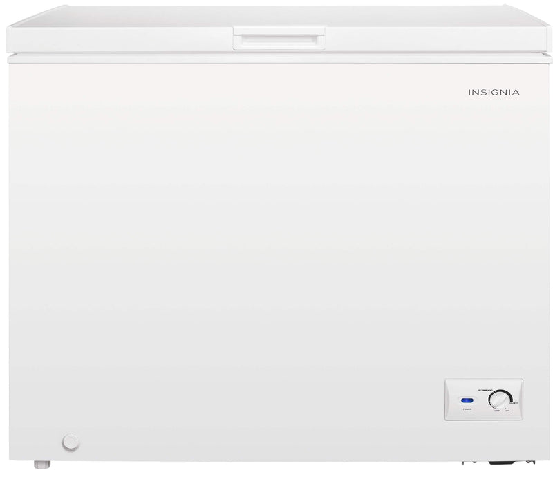 Insignia - 7 Cu. Ft. Manual Defrost Garage-Ready Chest Freezer - White
