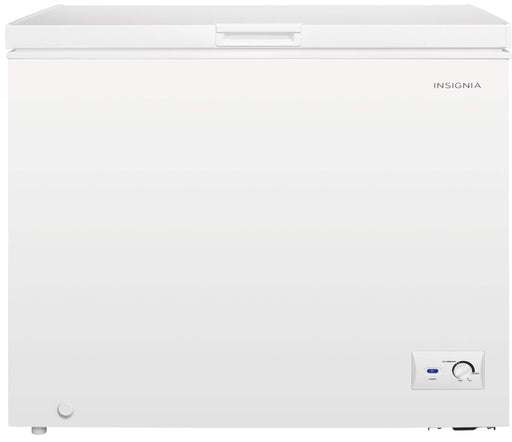 Insignia - 7 Cu. Ft. Manual Defrost Garage-Ready Chest Freezer - White