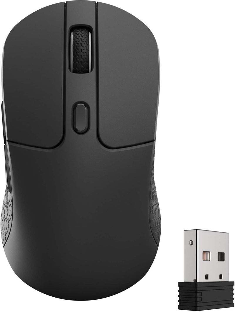 Keychron - M3 Wireless Bluetooth Laser Gaming Mouse with 8K Polling Rate - Wired - Black