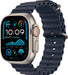 Apple Watch Ultra 2 (GPS+Cellular) 49mm Titanium Case with Navy Ocean Band - Natural - (2024)