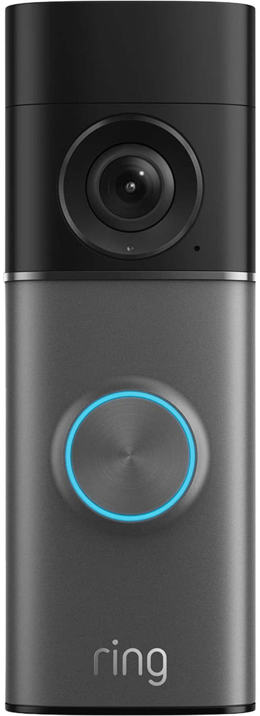 Ring - Wired Doorbell Pro (3rd Gen) — Retinal 4K for ultra-clear video 10x Zoom Low-Light Sight for color night vision - Deep Silver