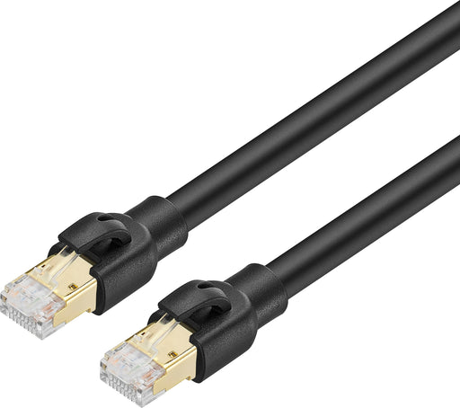 Insignia - 6 ft. Cat-8 Ultra High-Speed Ethernet Cable - Black