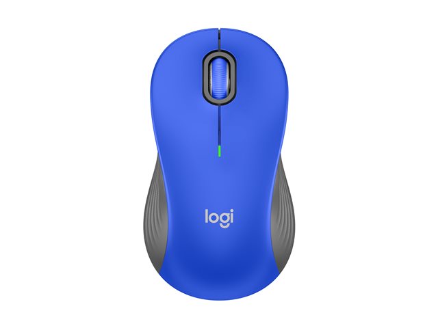 Logitech - Signature M550 L Full Size Wireless Bluetooth Optical Ambidextrous Mouse with Silent Clicks - Wireless - Blue