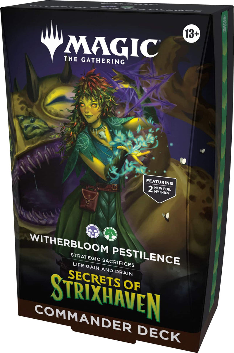 Wizards of The Coast - Magic The Gathering Secrets of Strixhaven Commander Deck - Witherbloom Pestilence