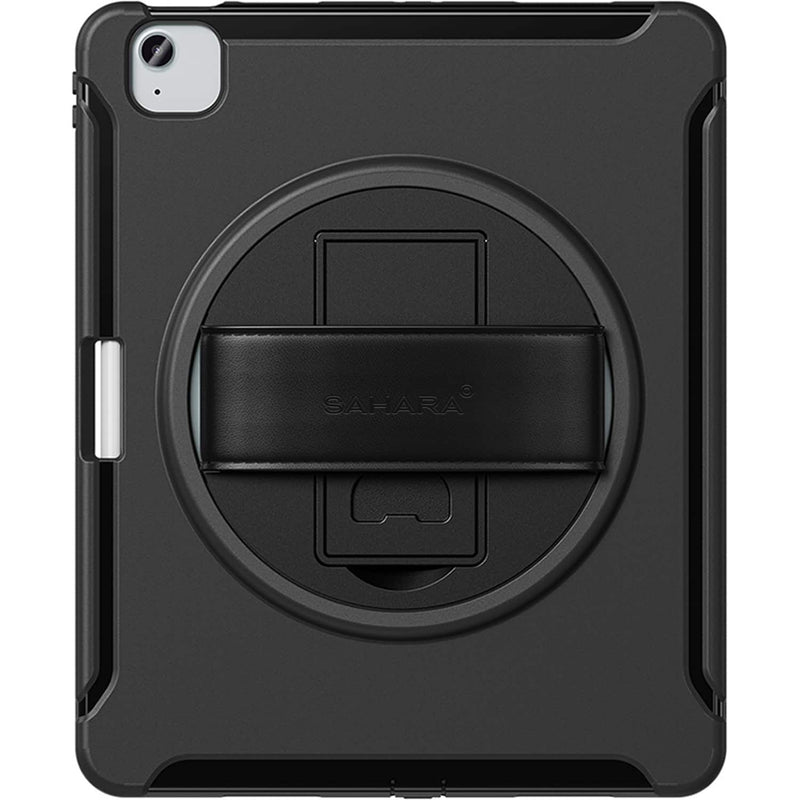 SaharaCase - Raider Series Heavy Duty Case with Hand Strap for Apple iPad Air 13" M3/M2 - Scorpion Black