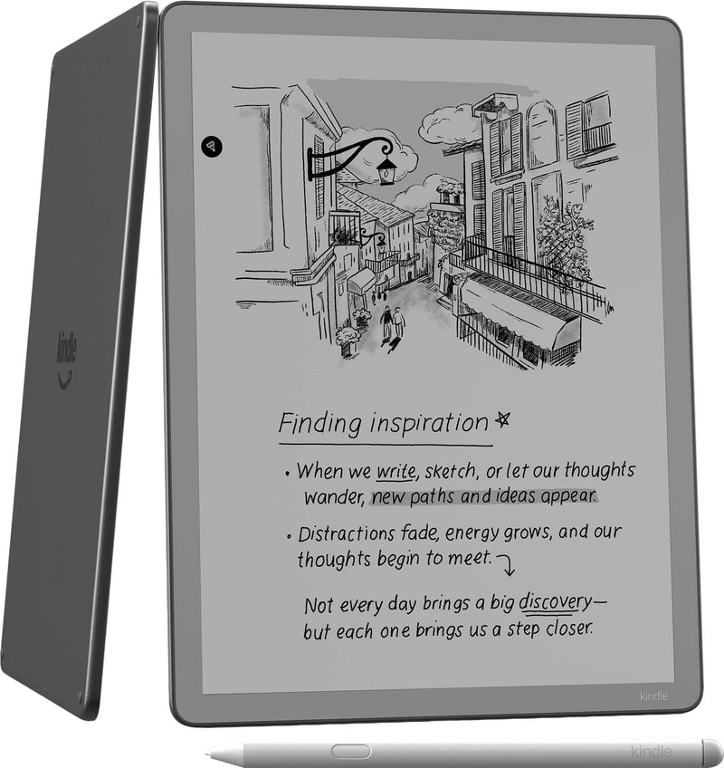 Amazon - Kindle Scribe without Front Light 16GB (newest model) — 11 paper-like display — Thinner lighter faster - 2025 - Graphite